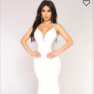 Imperial beading dress- Off White